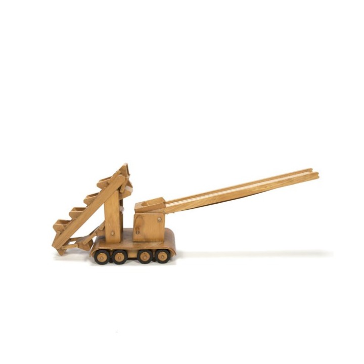 Houten jacobsladder met transportband - Retro Studio