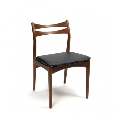 Set van 6 Deense design eettafel stoelen