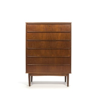 Teakhouten ladekast uit Denemarken - Retro Studio