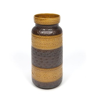 Large West-Germany vase with Flowers-design