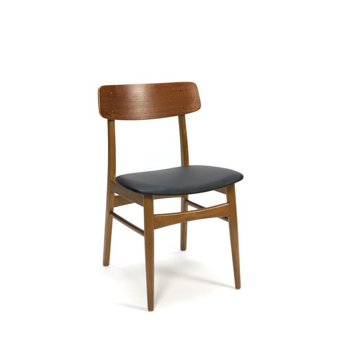 Deense teakhouten stoel jaren 60 - Retro Studio