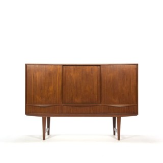 Deens teakhouten dressoir halfhoog model - Retro Studio