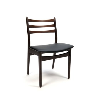 Set van 6 Deense eettafel stoelen Palissander rugleuning -