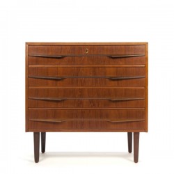 Danish chest of drawers with special handle
