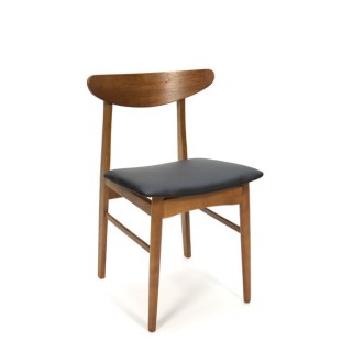 Teakhouten eettafelstoel Deens - Retro Studio