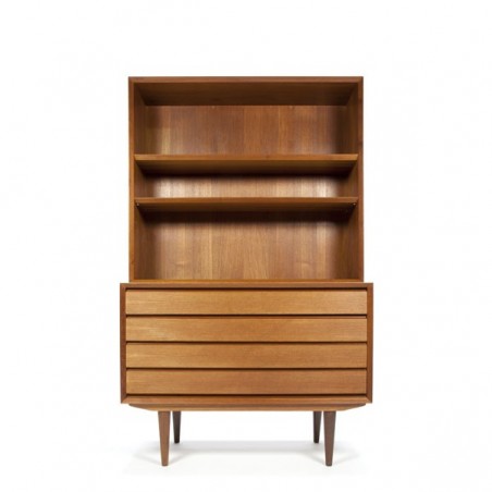 Danish teak chest of drawers with bookshelves