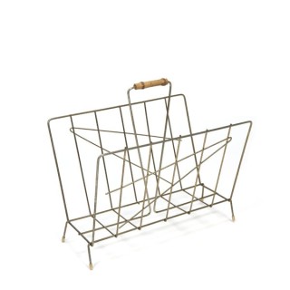 Brass newspaper rack 1960s - Retro Studio