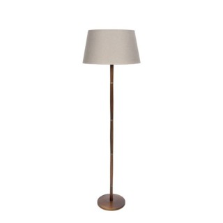 Deense vloerlamp met donker teak - Retro Studio