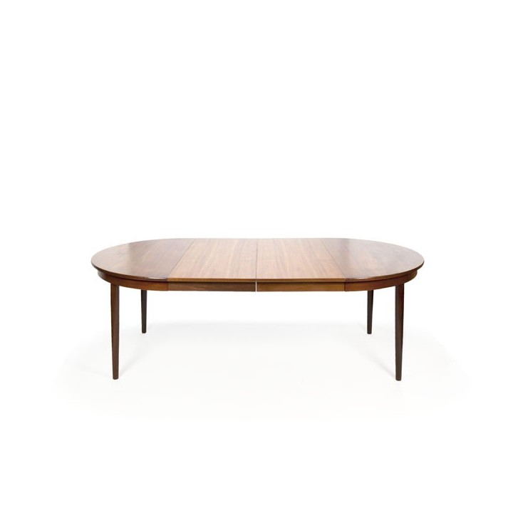 Grote ovale teakhouten eettafel Frem Røjle - Retro Studio