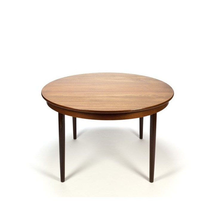 Grote ovale teakhouten eettafel Frem Røjle - Retro Studio