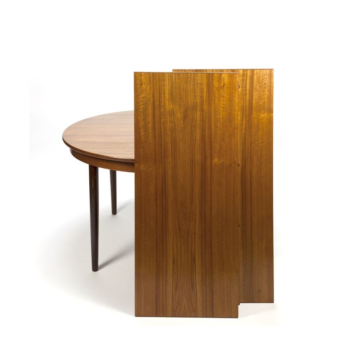 Grote ovale teakhouten eettafel Frem Røjle - Retro Studio