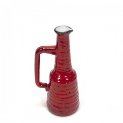 Red earthenware vase