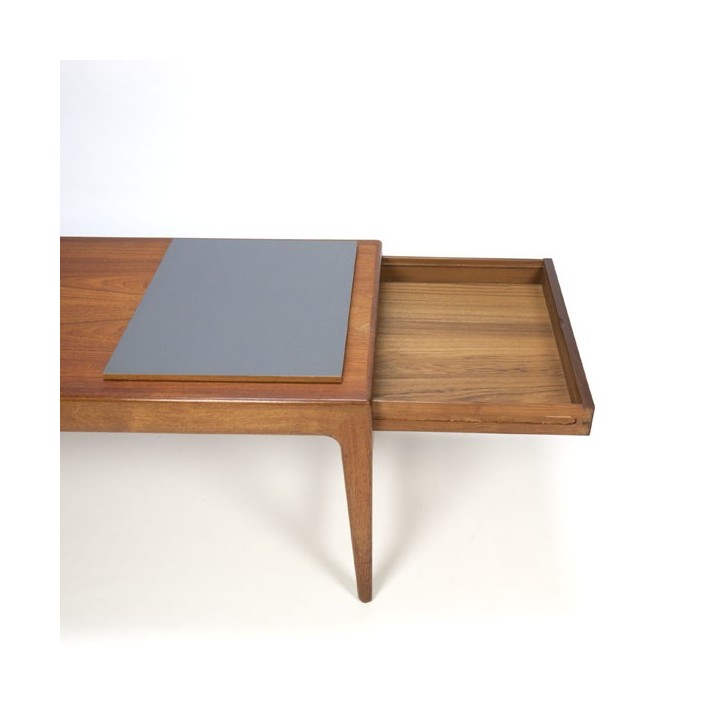 Extra grote Deense salontafel in teak - Retro Studio