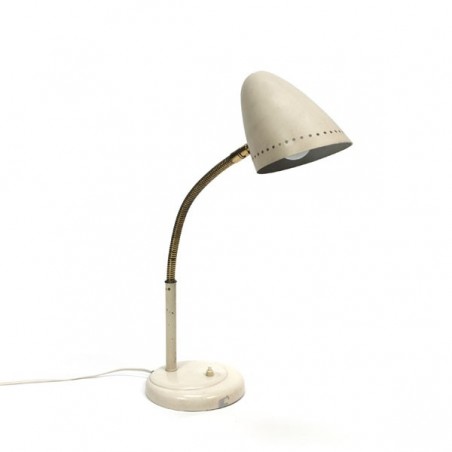 Bureaulamp uit de 1960's met koperen details