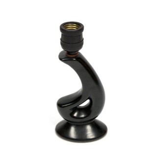 Ceramic lamp base black 1950's - Retro Studio