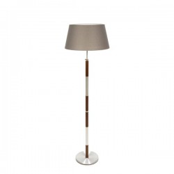 Danish floor lamp with base in aluminium/...