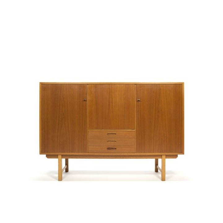 Teakhouten Deens dressoir uit de 1960's - Retro Studio
