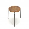 Danish stool with wooden seat