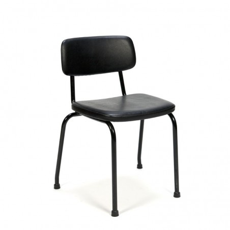 Ahrend chair from the sixties with black skai