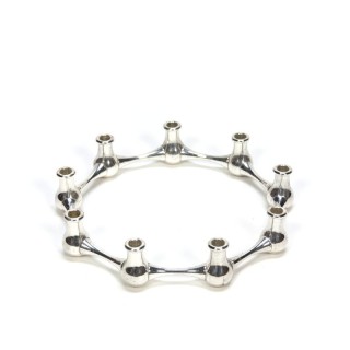 Danish miniature candle holder silver plated