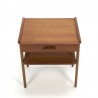 Teak nightstand with drawer