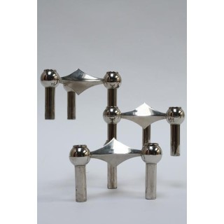 Stackable candleholders by Mr. Nagel set of 3 - Retro Studio