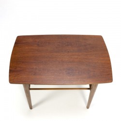 Teak side table small drawer
