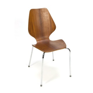 Set of 4 Danish bentwood dining chairs