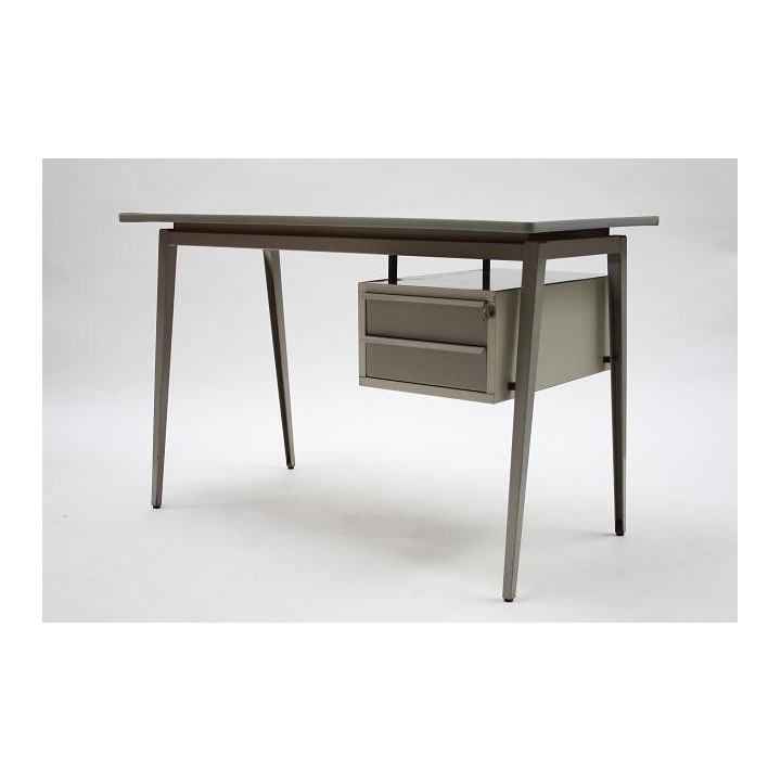 Industrieel bureau merk Marko grijs - Retro Studio