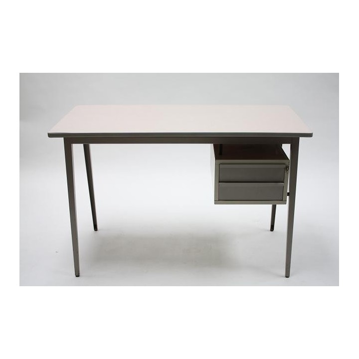 Industrieel bureau merk Marko grijs - Retro Studio