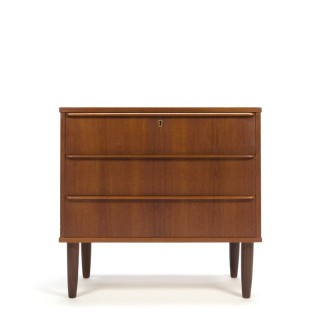 Small Danish chest of drawers teak