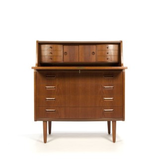 Luxury teak Danish secretary