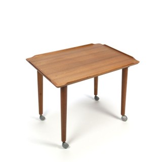 Teakhouten serveerwagen