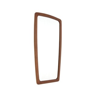 Mirror from Denmark with teak edge