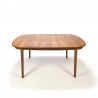 Large Danish teak dining table up to 10 person