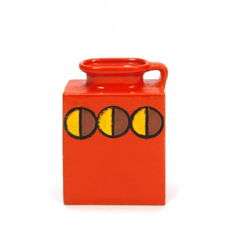 Oranje design vaas van aardewerk