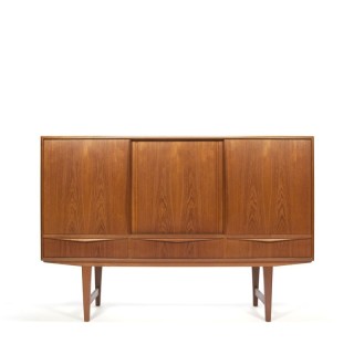 Danish teak high board design by E.W. Bach