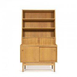 Danish bookcase/ secretary in oak