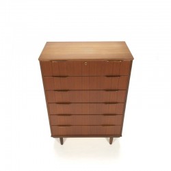 Large teak Danish chest of drawers
