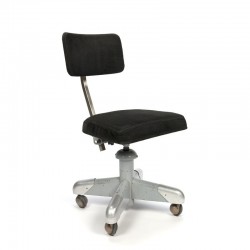 Gispen desk chair with black corduroy