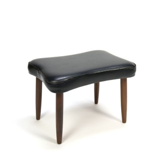 Danish ottoman with teak base