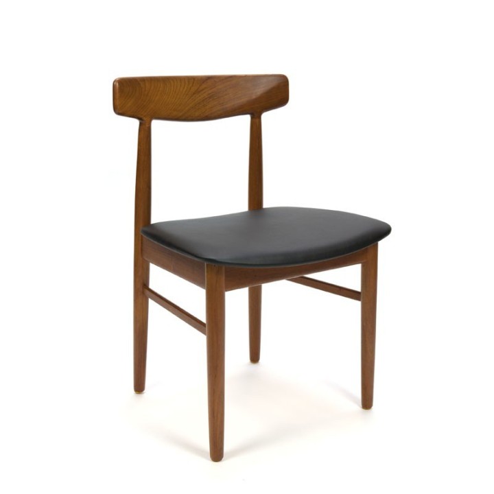 Deense eettafel stoel van teakhout