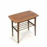 Teak side table with round bars