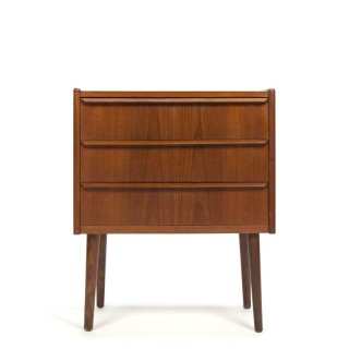 Danish Teak chest of drawers with three drawers