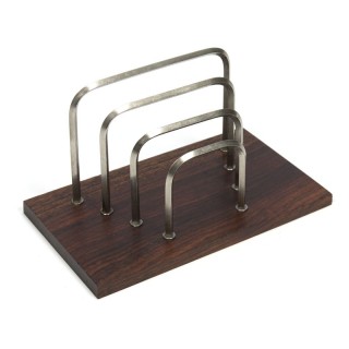 Letter holder on rosewood base