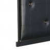 Coat rack with padded black leatherette