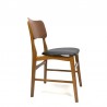 Teak chair with wide backrest