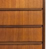 Danish dresser with 6 drawers in teak