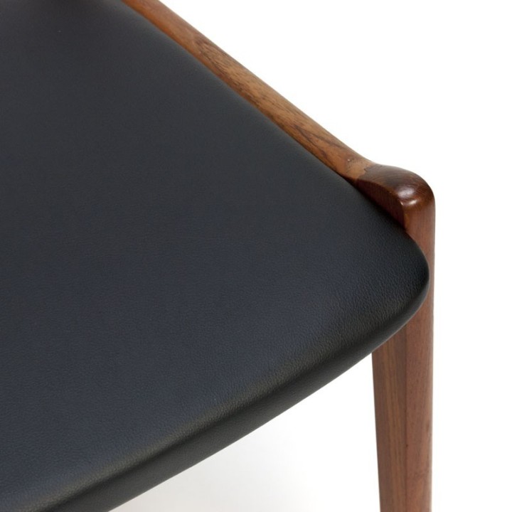 Set van 6 Deense teakhouten eettafel stoelen