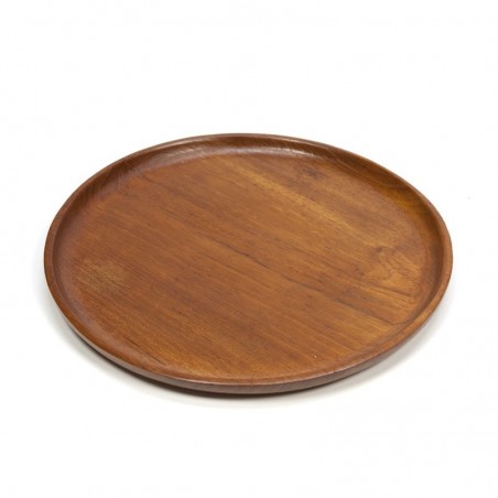 Flat bowl / plate of teak